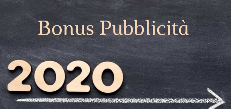 La Legge di Bilancio 2020 conferma il bonus pubblicità