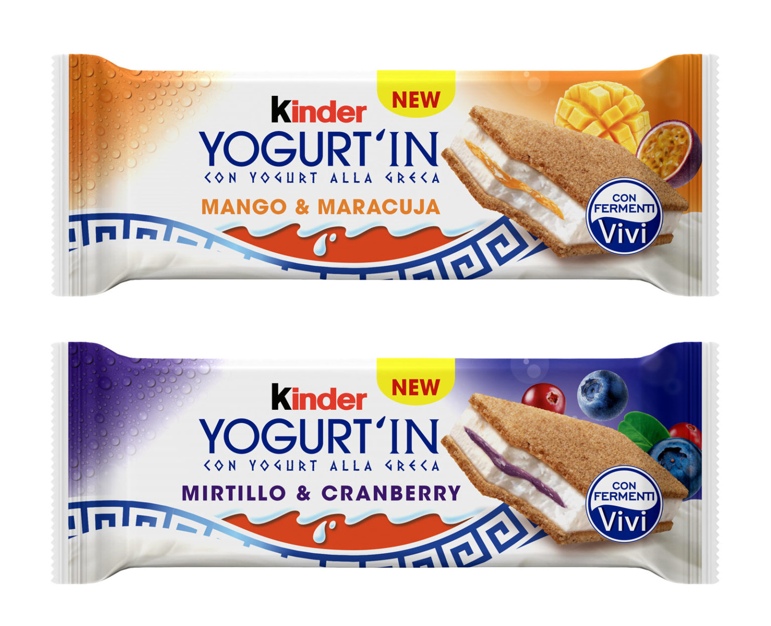Le novità Kinder Yogurt'IN con yogurt alla greca e Kinder Pinguì alla