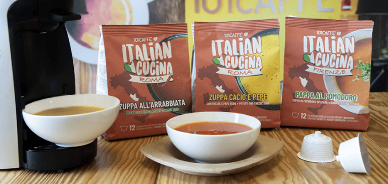101CAFFE’ presenta ITALIAN CUCINA: zuppe in capsula da preparare come un caffè 101CAFFE’ presenta ITALIAN CUCINA: zuppe in capsula da preparare come un caffè