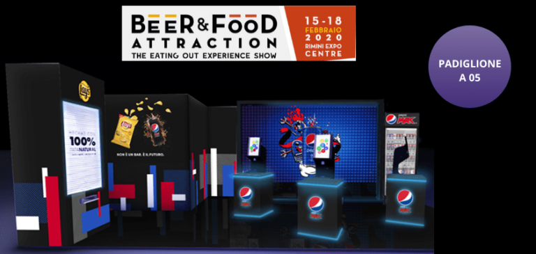Gruppo PepsiCo a Beer&Food Attraction con una vending speciale