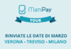 MATIPAY TOUR – Rinviati gli incontri di Verona, Treviso e Milano