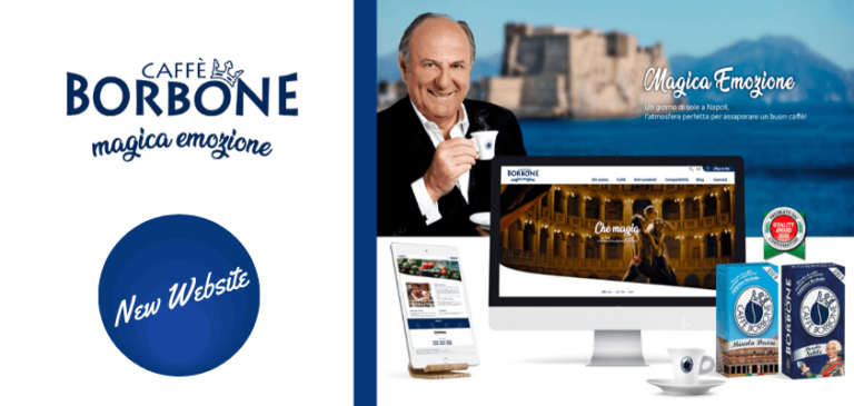 È online il nuovo sito web di Caffè Borbone user friendly e responsive