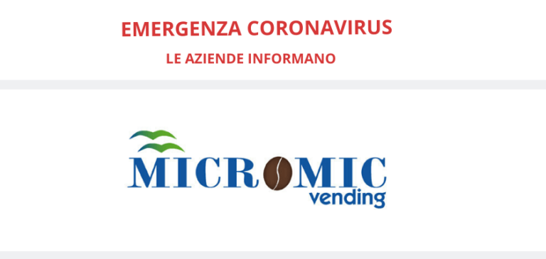 Emergenza Coronavirus. Le aziende informano: Micromic srl