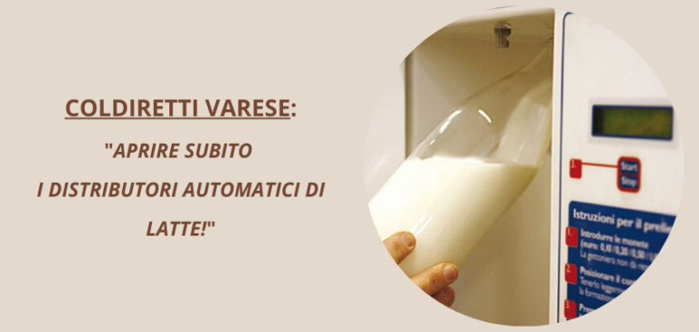 Coldiretti Varese: “Aprire subito i distributori automatici di latte!”