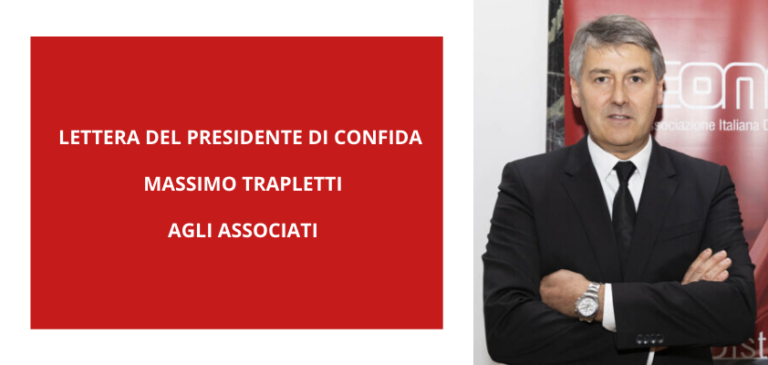 Lettera del Presidente di CONFIDA Massimo Trapletti agli associati