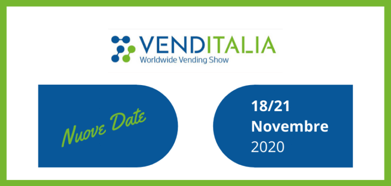 VENDITALIA 2020 sposta l’appuntamento dal 18 al 21 novembre 2020 a Fieramilano