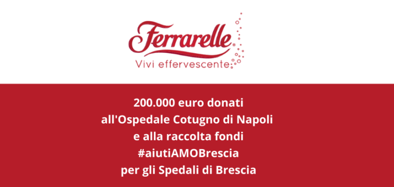 Il Gruppo Ferrarelle SpA devolve 200.000 € a sostegno degli ospedali del territorio
