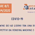 COVID-19. Vending: sospeso termine 60 giorni tra una rilevazione e l’altra dei corrispettivi