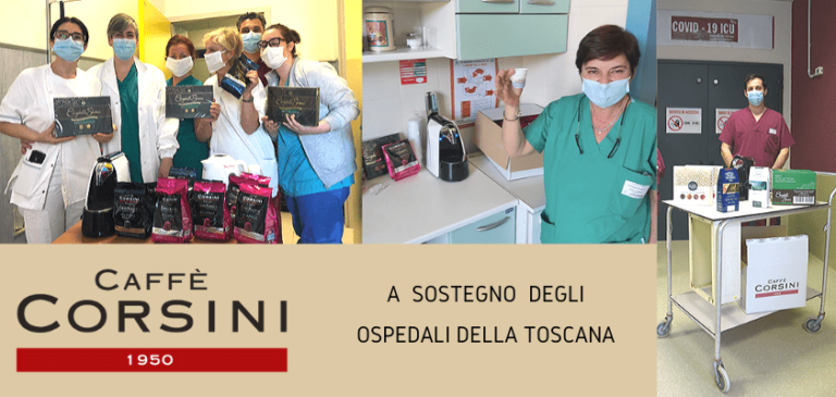 COVID-19. Caffè Corsini dona il suo caffè a 10 ospedali della Toscana