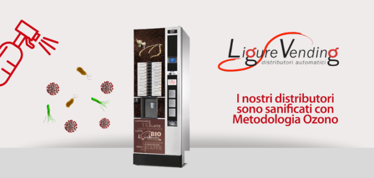 Ligure Vending: la sanificazione ad ozono per proteggere i nostri clienti