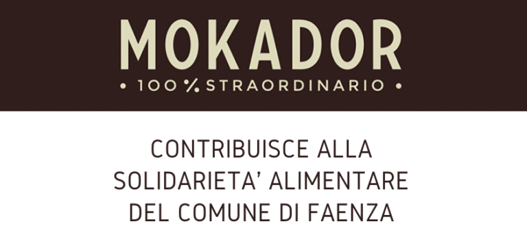 COVID-19. Mokador partecipa alla solidarietà alimentare del Comune di Faenza