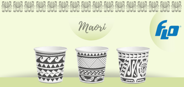 La cultura Maori ispira la nuova linea di bicchieri in cartoncino di FLO La cultura Maori ispira la nuova linea di bicchieri in cartoncino di FLO