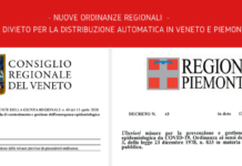 Regioni Veneto e Piemonte. Le nuove disposizioni del 13 aprile non vietano la Distribuzione Automatica