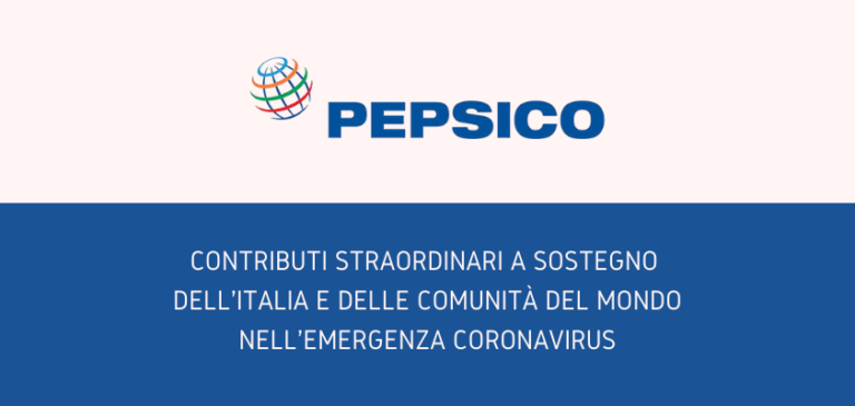 COVID-19. Da PepsiCo una donazione da 700.000 dollari a sostegno dell’Italia