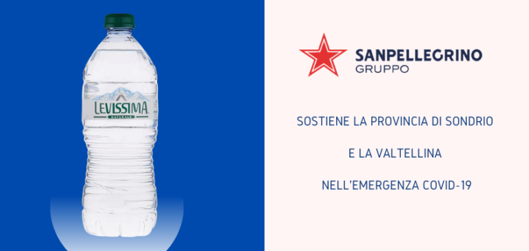 Con Levissima il Gruppo Sanpellegrino sostiene il territorio della Valtellina Con Levissima il Gruppo Sanpellegrino sostiene il territorio della Valtellina