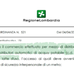Regione Lombardia. Stop a tutti i distributori automatici. CONFIDA ricorre al TAR
