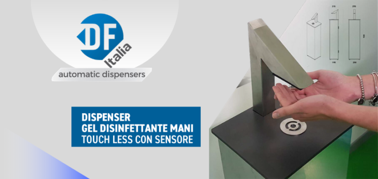 DF ITALIA presenta il dispenser touchless di gel igienizzante per le mani