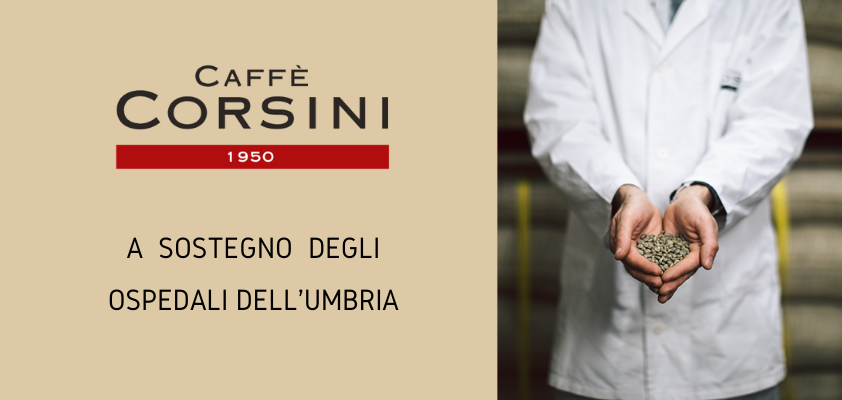COVID-19. Caffè Corsini sostiene a sanità dell'Umbria donando caffè a 7 ospedali