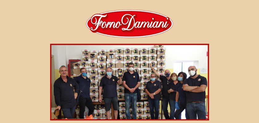 donazione alle famiglie bisognose Forno Damiani