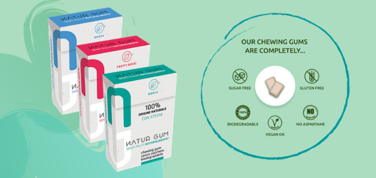 NATURgum. Ecofriendly, 100% biodegradabile, funzionale, VeganOK