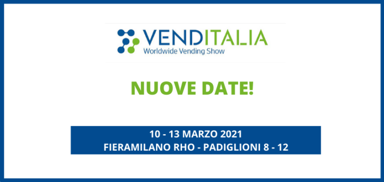 La prossima edizione di  VENDITALIA si terrà a Fieramilano Rho dal 10 al 13 marzo 2021