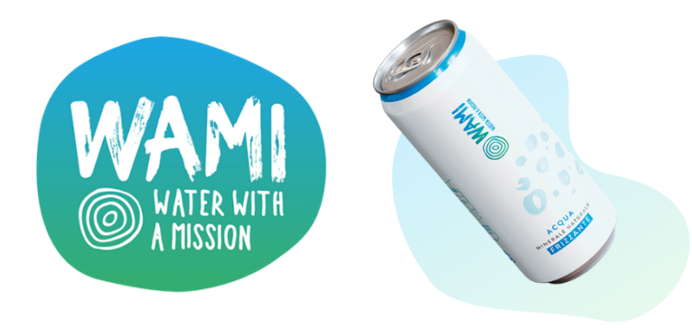 Al via la distribuzione di WAMI, l’acqua buona che fa del bene, in lattina di alluminio da 44 cl
