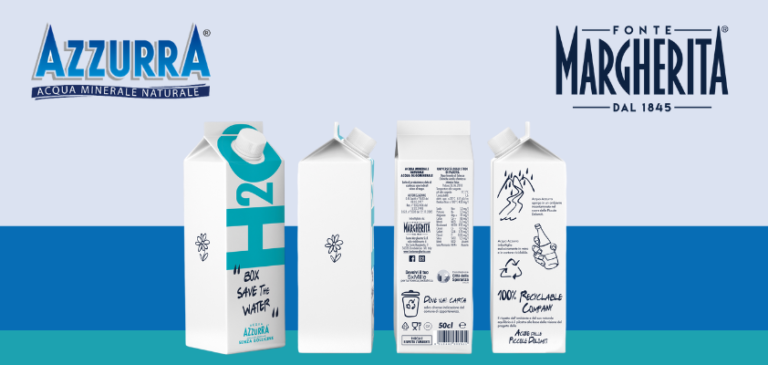 Fonte Margherita lancia Acqua Azzurra in formato sostenibile esclusivo per il Vending