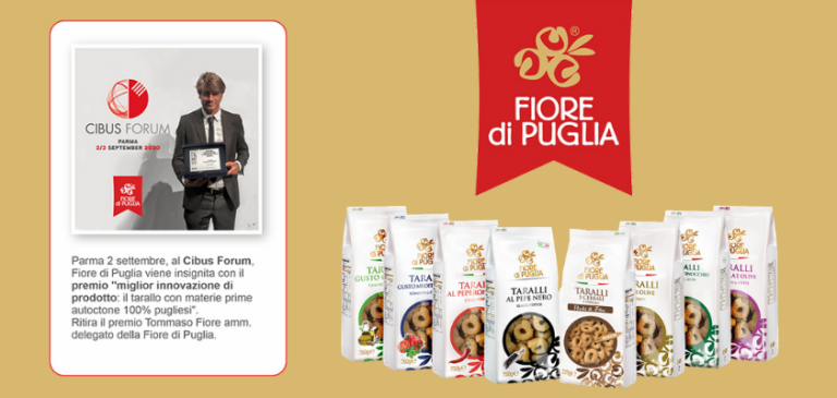 A Cibus Forum 2020 Fiore di Puglia si aggiudica il Food Award