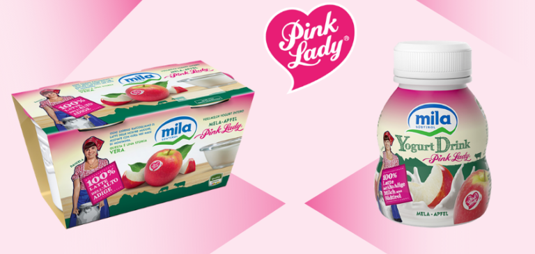 Confermata la partnership tra lo yogurt MILA e le mele varietà Pink Lady®
