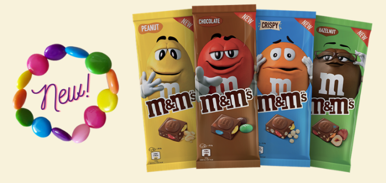 Finalmente in arrivo le nuove tavolette di cioccolato M&M’s®