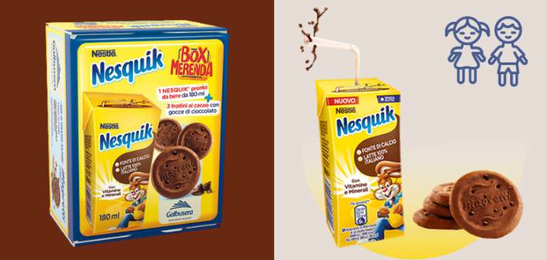Nesquik Box Merenda per la pausa snack fuori casa di bambini e ragazzi