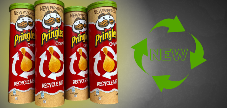 Le nuove patatine Pringles nel tubo di cartone riciclato e riciclabile al 100%