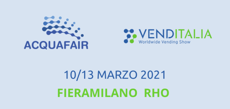 Acquafair e Venditalia insieme per l’edizione 2021 a  Fieramilano Rho