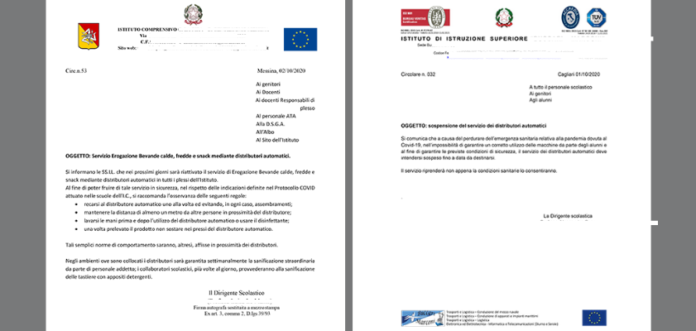 CIRCOLARI SCUOLE DISTRIBUTORI AUTOMATICI 842 VENDING NEWS