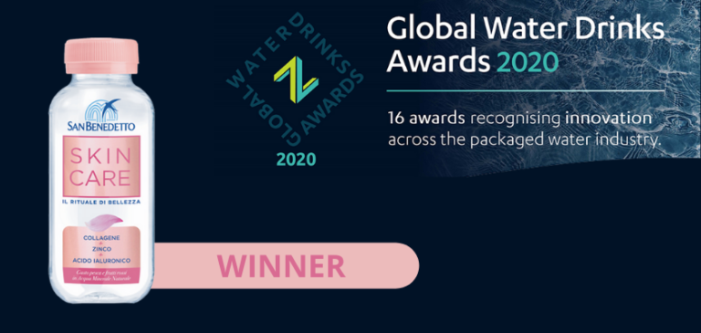 San Benedetto SKINCARE si aggiudica il Global Water Drinks Awards 2020