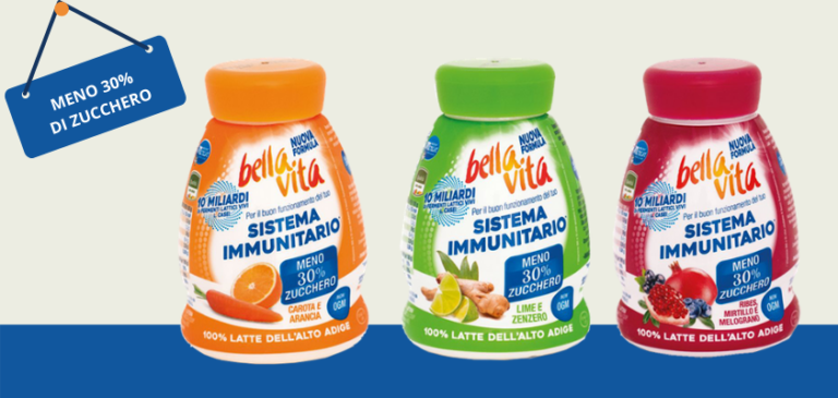 Latteria Merano lancia Bella Vita drink con meno 30% di zucchero