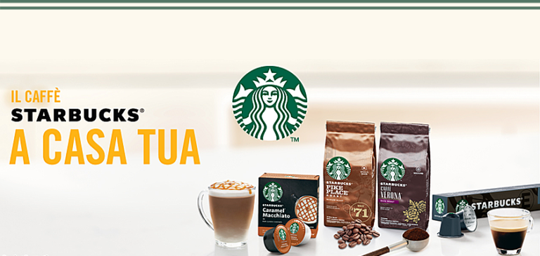 Nestlé porta il caffè macinato, in grani e in capsule di Starbucks® nelle case degli italiani