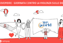 Giornata internazionale contro la violenza sulle donne. Satispay supporta WeWorld