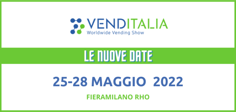 Venditalia 2022. Le nuove date: dal 25 al 28 maggio a Fieramilano Rho Venditalia 2022. Le nuove date: dal 25 al 28 maggio a Fieramilano Rho