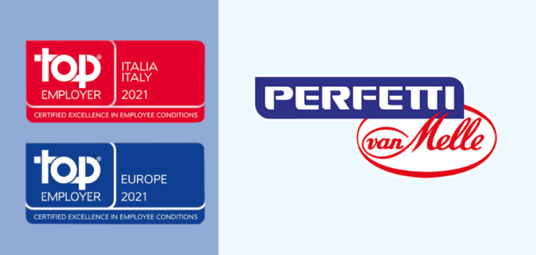 Doppio riconoscimento a Perfetti Van Melle: Top Employer Italia ed Europa 2021 Doppio riconoscimento a Perfetti Van Melle: Top Employer Italia ed Europa 2021