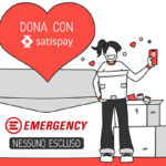 Satispay sostiene Emergency nella distribuzione gratuita di pacchi alimentari