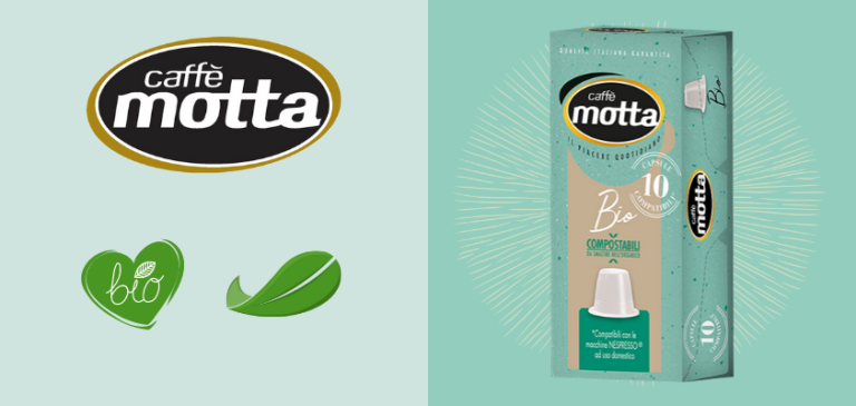 Caffè Motta lancia le capsule compostabili con caffè biologico compatibili Nespresso*
