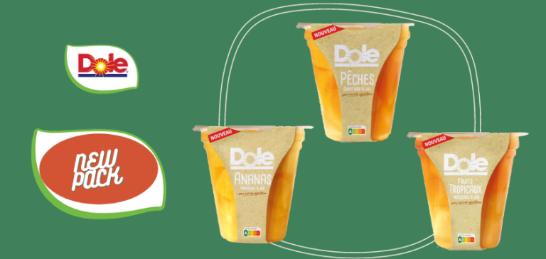 Le coppette di frutta Dole on-the-go nel nuovo packaging sostenibile