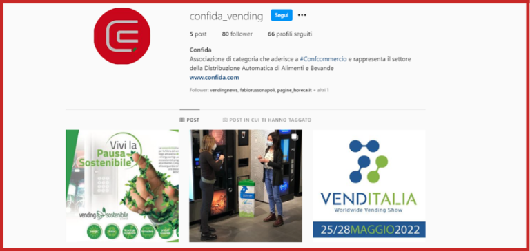CONFIDA apre un account Instagram, social media in grande crescita