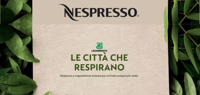“Le città che respirano”. Nespresso e Legambiente insieme per un’Italia sempre più verde. “Le città che respirano”. Nespresso e Legambiente insieme per un’Italia sempre più verde.