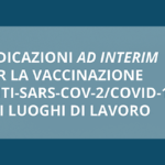 Vaccini anti COVID-19 nelle aziende. Stabilite le regole per le imprese