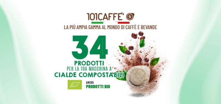 101CAFFE’ presenta la gamma di bevande in CIALDE ESE44 compostabili