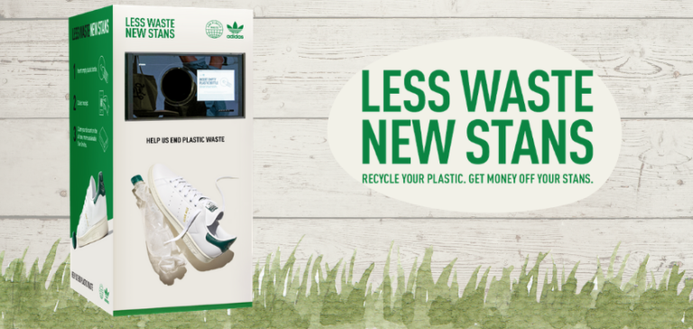 Adidas lancia la reverse vending machine per incentivare recupero e riciclo della plastica Adidas lancia la reverse vending machine per incentivare recupero e riciclo della plastica