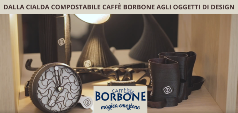 Le cialde compostabili di Caffè Borbone diventano oggetti di design e di arredo Le cialde compostabili di Caffè Borbone diventano oggetti di design e di arredo