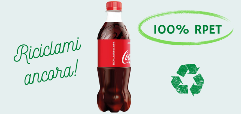 Anche in Italia arriva la bottiglia di Coca-Cola realizzata in plastica riciclata al 100%